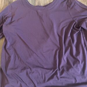 Athleta Long Sleeve Purple Tee